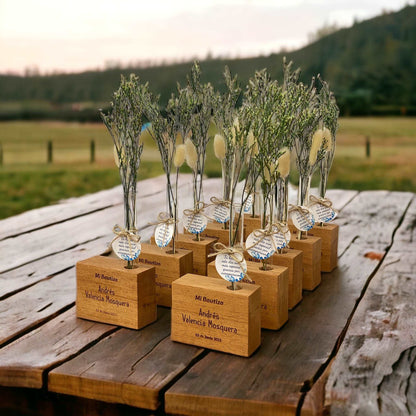 Mini Florero con Tubo de Vidrio